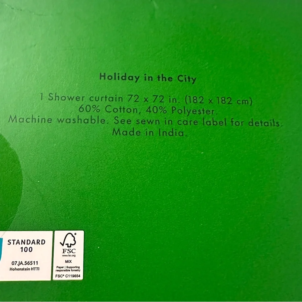 Kate Spade New York Holiday In The City Shower Curtain